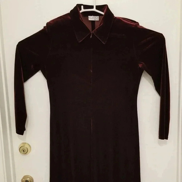 K.C. Spencer New York Velvet Dress size 8P - Picture 1 of 6